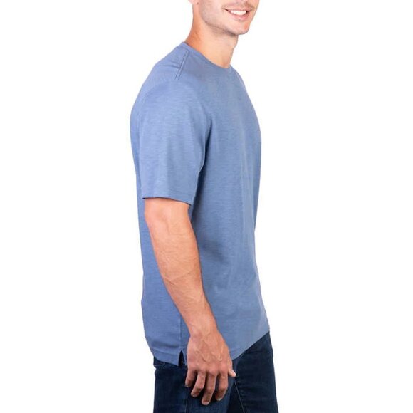 NEW Kirkland Signature Slub Tshirt | Blue - Picture 2 of 4